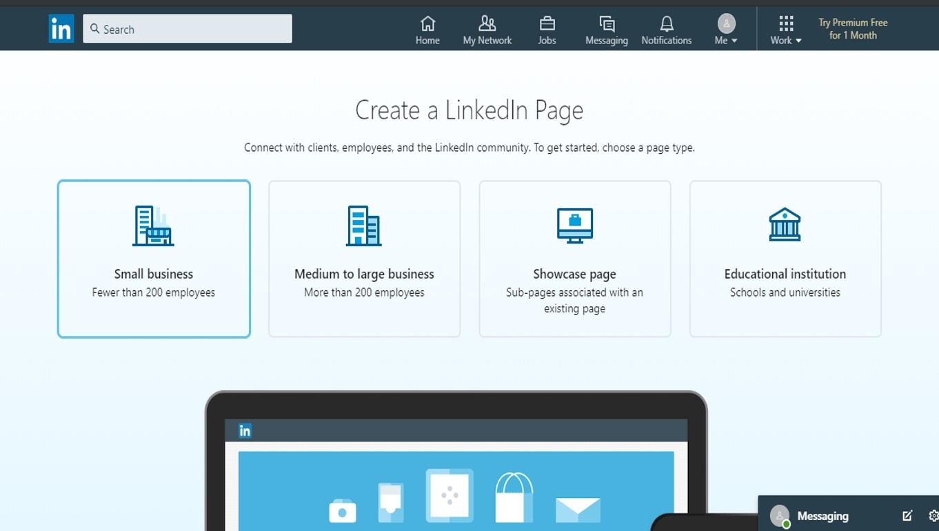 Step 3 - Create LinkedIn Company Page