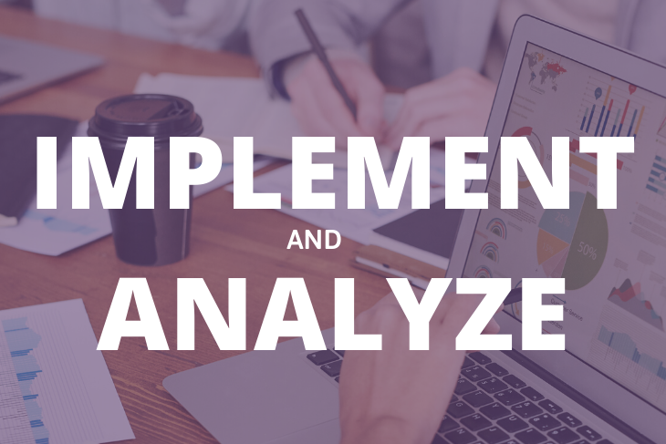 Implement the social media strategy and analyze it's results