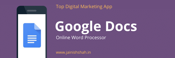 Google Docs is an online word processor