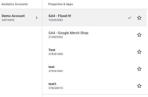 Google Analytics 4 Demo Account